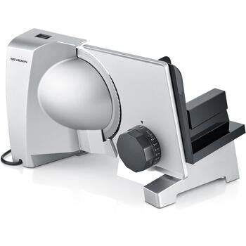 Severin Нож для нарезки AS 003917, 130W, 0-23mm, нержавеющая сталь, съемный нож, гигиеническая очистка (AS 003917)