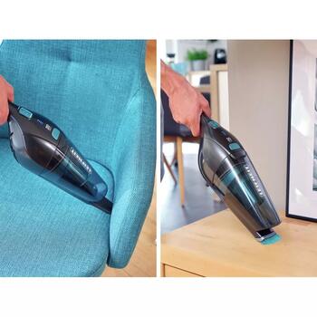 Leifheit Rotaro PowerVac 2in1 1011928, 20В, 40мин, беспроводной, циклонная технология, EPA фильтр, 4 светодиода, 2 уровня мощности (1011928)