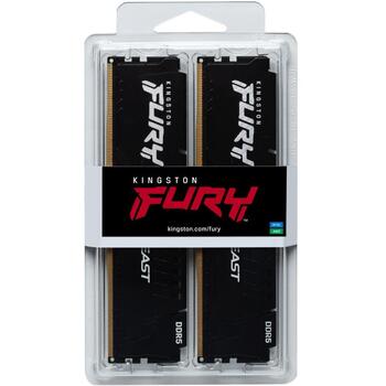 Kingston FURY Beast Оперативная память DIMM KF556C36BBEK2-32, 32GB, 5600MT/s, CL36, 288-pin, без ECC, Heatsink (KF556C36BBEK2-32)
