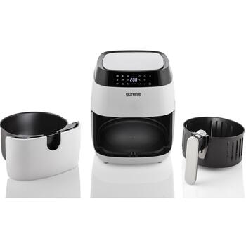 Karstsgaisa fritieris ar 1400 W jaudu un 3.5 L ietilpību AF1409DW Balts Gorenje (AF1409DW)