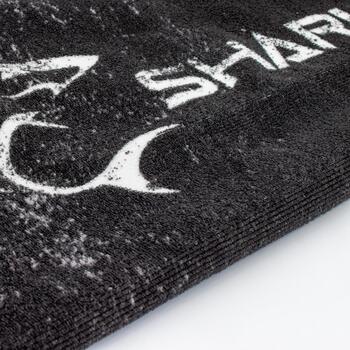 White Shark Полотенце SAWFISH, 80x160см, 100% переработанный полиэстер, черный/белый (SAWFISH)