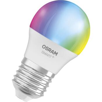 Osram умная светодиодная лампа SMART+ MATTER Multicolor Classic P40 4099854530128, E27, 4.9 Вт, 470 лм, RGBW, 2700-6500 K, Wi-Fi (4099854530128)