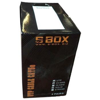 Sbox UTP-305, UTP kabelis, UTP-305, 305m, 24AWG, pelēks, apzeltīti spraudņi (UTP-305)