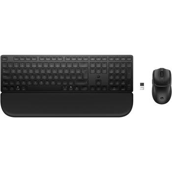 HP klaviatūra un pele BD5F3AA#ABB, 2x AAA, 1x AA, 1200 DPI, Bluetooth, USB Type-A, melna, klusie taustiņi, roku balsts (BD5F3AA#ABB)