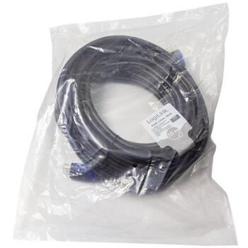 Logilink HDMI кабель CH0066, 10 м, HDMI 2.0, 4096 x 2160 пикселей, 60 Гц, 4K, 3D, Ethernet, позолоченные контакты, черный (CH0066)