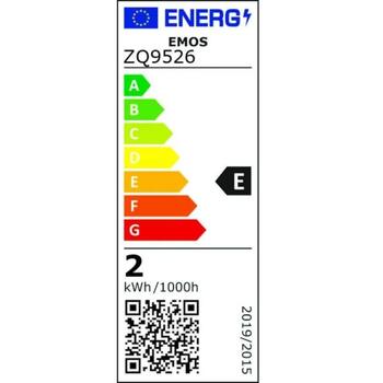 Emos LED лампа Classic JC ZQ9526, 1,9 Вт, 210 лм, 230 В, 320°, 8 SMD, 3000 K, G9, E, 25 000 циклов (ZQ9526)
