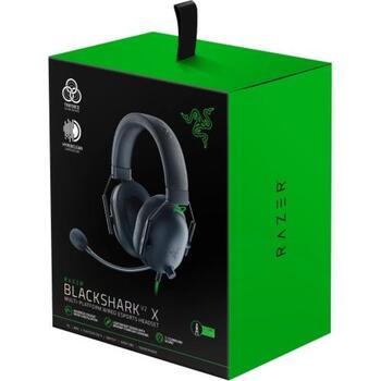 Razer BlackShark V2 X наушники RZ04-03240100-R3M1, 240г, 32Ω, 100дБ, 1.3м, 50мм, 12-28000Гц, 7.1 объемный звук, съемный микрофон (RZ04-03240100-R3M1)