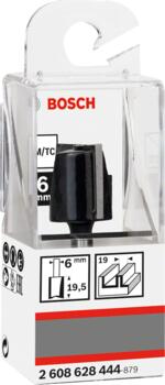 Gropju frēze 6 mm D1 19 mm, L 19,5 mm,G51mm, Rokas frēzēm, malu frēzēm GROPJU FRĒZE STANDARD FOR WOOD, 2608628444, BOSCH (2608628444)