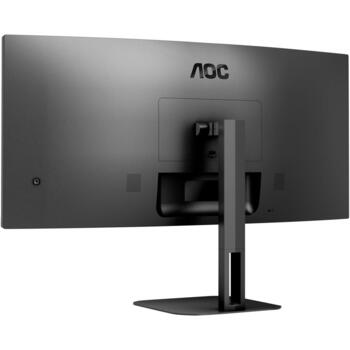 AOC Изогнутый монитор CU34V5C/BK, 3440 x 1440, 100 Гц, 4 мс, 300 кд/м², 1x HDMI, USB хаб, USB PD 65W (CU34V5C/BK)
