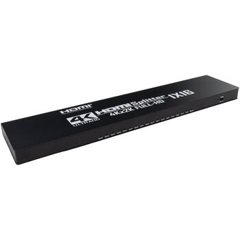 Sbox HDMI sadalītājs HDMI-16-V2, 1x16, 4K@30Hz, 10,2 Gbps, 24 W, DTS-HD, Dolby TrueHD, 12 VDC (HDMI-16-V2)