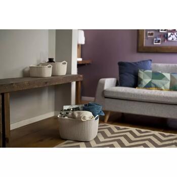 Grozs Knit L taisnstūris 19L 40x30x23cm balts 0803670X64 Curver (0803670X64)