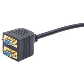 Gembird VGA сплиттер CC-VGAX2-20CM, 0.2 м, 1 x VGA (D-Sub) мужской, 2 x VGA (D-Sub) женский, RoHS (CC-VGAX2-20CM)