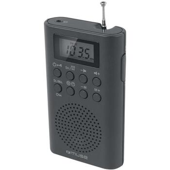 Muse Портативное радио M-03R, 2xAAA, FM 20 предустановленных станций, ЖК-дисплей, будильник, таймер сна (M-03R)