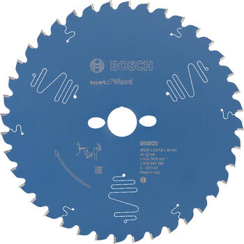Ripzāģa disks Expert Wood 250 x 30 x 2,4 mm, 40, Paneļzāģiem RIPZĀĢA ASMENS EXPERT FOR WOOD, 2608644080, BOSCH (2608644080)