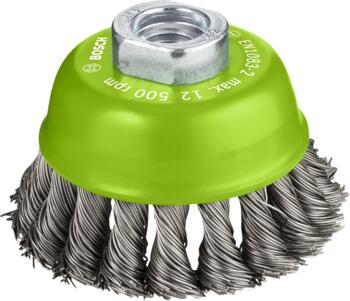 Metāla suka leņķa slīpmaš D 75 mm, 1 gab.,nerūs.tēr, Mazām leņķa slīpmašīnām PRO STAINLESS STEEL HEAVY STIEPĻU SUKA, 2608622060, BOSCH (2608622060)