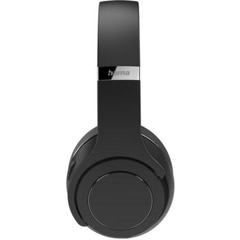 Hama Austiņas 00184092, melna, Bluetooth, USB-C, skaļrunis, ekvalaizera režīmi, mikrofons, trokšņu slāpēšana (00184092)