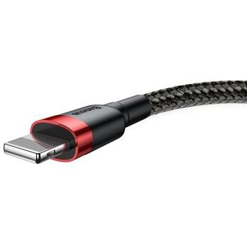 Baseus Cafule USB Lightning кабель CALKLF-C19, 1,5A, 2m, Apple Lightning, USB, нейлоновый плетеный, алюминиевый разъем (CALKLF-C19)