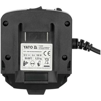 Yato паяльная станция YT-82500, 100W, 18V, 90-500°C, ±2°C, C245, цветной TFT-дисплей, 3 канала памяти, калибровка температуры (YT-82500)