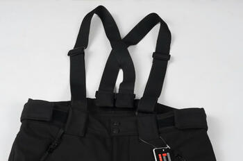 Pesso ziemas bikses BARNABI-5XL, 5XL, melnas, vēja un ūdens necaurlaidīgas, elpojošas, softshell, flīsa odere, sintepona odere (BARNABI-5XL)