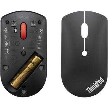 Lenovo ThinkPad Bluetooth тихая мышь 4Y50X88822, Bluetooth 5.0, 3 кнопки, 2400 dpi, Swift Pair, амбидекстричный дизайн (4Y50X88822)