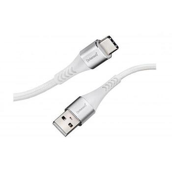 Intenso USB-A к USB-C кабель 7901102 1.5м, белый, PD 60W, усиленная защита от перегибов (7901102)