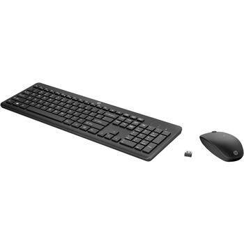 HP Беспроводная мышь и клавиатура 1Y4D0UT#ACB, 2.4GHz, 10м, 1600 DPI, мембранные переключатели, полноразмерная, черный (1Y4D0UT#ACB)