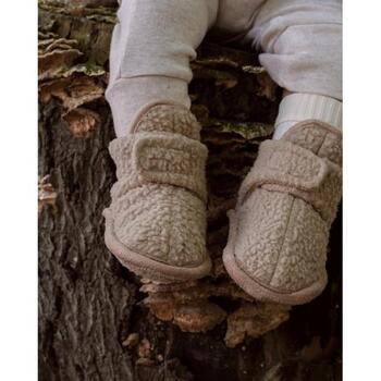 Lodger Teddy čībiņas SLT 630_12-18, 12-18M, 100% poliesters, Velcro aizdare, pretslīdes zole, smilšu krāsa (SLT 630_12-18)