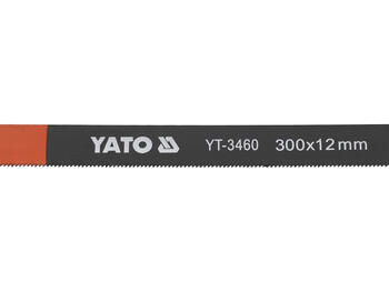 Yato metāla zāģa asmens YT-3460, 300mm, 12mm, 0,65mm, 24 TPI, HCS, metālam, 5 gab (YT-3460)