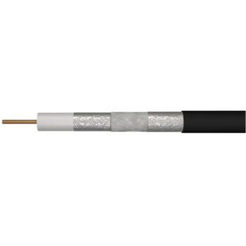 Emos Коаксиальный кабель CB113UV S5265, 100 м, 75 Ом, 3 экрана, 52 пФ/м, 43,5 кг/км, УФ стойкость, Eca (S5265)