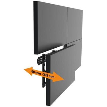 Sbox TV turētājs LVW02-46F, 37-70/45kg, VESA 200x200-600x400, fiksēts, melns, tērauds (LVW02-46F)