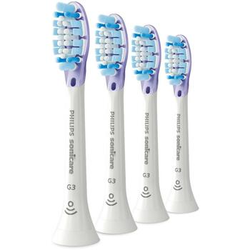 Philips Zobu birstes galvas HX9054/87 4 gab., Balta, Mīksta saru stingrība, 62000 vibrācijas/min, 3 mēnešu nomaiņas periods (HX9054/87)
