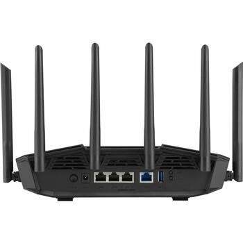 Asus беспроводной маршрутизатор TUF GAMING BE9400 9400 Мбит/с, три диапазона, 4 x 2.5G LAN, поддержка VPN, 6 антенн, черный (TUF GAMING BE9400 (TUF-BE9400))