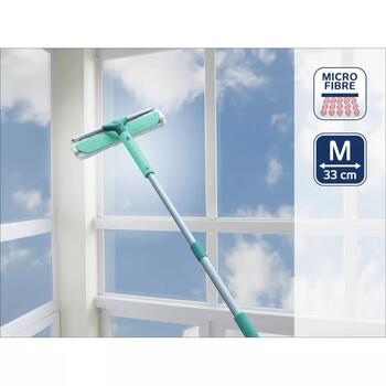 Leifheit Classic Window Cleaner 1055238, щетка для окон с телескопической ручкой, 100–155см (1055238)