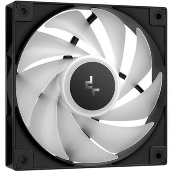 Deepcool procesora dzesētājs AG500 BK ARGB V2 R-AG500-BKAMMN-GJD, 67.88 cfm, 1 ventilators, PWM atbalsts, 5 siltuma caurules (R-AG500-BKAMMN-GJD)