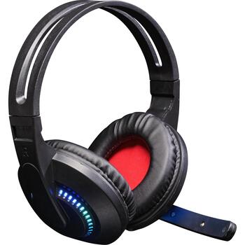 Denver Провода игровая гарнитура GHS-101 123030000030, 1.7m, 3.5mm, USB, несъемный микрофон, пассивное шумоподавление (123030000030)