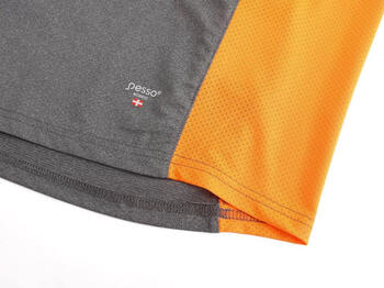 Pesso Breeze футболка MP205_OR-XL, серый/оранжевый, XL, 92% терилен/8% спандекс, 95% полиэстер/5% спандекс, Quick dry (MP205_OR-XL)