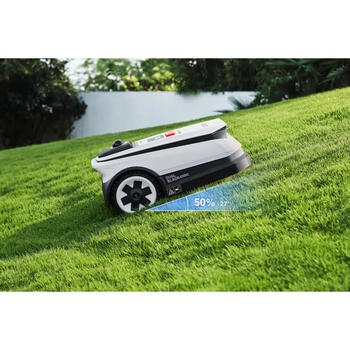 Ecovacs GOAT A1600 LiDAR PRO robotizēts zāles pļāvējs bez vada 1600m² 330mm LiDAR navigācija Melns Balts (GOAT A1600)