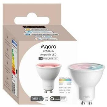 Aqara Лампа T2 LB-L03D 450 Лм, 4.9 Вт, GU10, 6500 K, Bluetooth/ZigBee, класс F (LB-L03D)