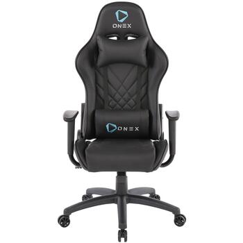 Onex Игровое кресло GX220 AIR Серия ONEX-GX220AIR-B, 50см, 65см, 125-135см, 5 колес, эргономичное, регулируемая высота (ONEX-GX220AIR-B)