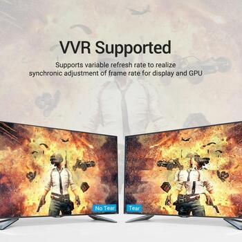 Vention HDMI кабель 8K/1M AANBF, 1м, 48Gbit/s, 3D, HDR, eARC, OFC, золотые разъемы (AANBF)