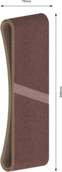 3 slīplentes Wood HPP 75x508mm G60 80 100, Lentes slīpmašīnām PRO X440 SLĪPLENTA, 2608606068 BOSCH (2608606068)