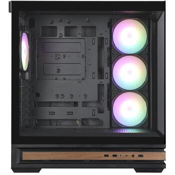 Zalman P40 NAMU BLACK, ATX Mid-Tower datora korpuss, 4x120mm ARGB ventilatori, 420mm VGA, 165mm CPU, 360mm radiators (P40 NAMU BLACK)