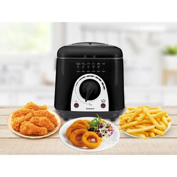 Beper P101FRI100, компактная фритюрница, 950 Вт, 1 л, АБС, антипригарное покрытие, термостат до 190°C (P101FRI100)