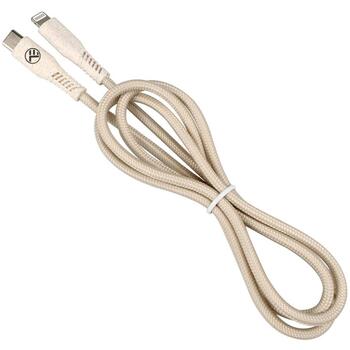 Tellur USB кабель, TLL155451, 100см, 2,4A, до 20W, Кремовый, Пшеничная солома (TLL155451)
