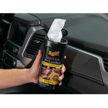Meguiar’s G10900 – Gold Class Rich Leather Wipes – салфетки для ухода за кожей (25 шт., США) (G10900)