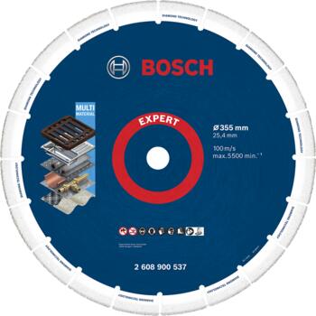 Benzīna zāģiem, paneļzāģiem EXPERT DIAMOND METAL WHEEL GRIEZĒJDISKS BOSCH 2608900537 (2608900537)