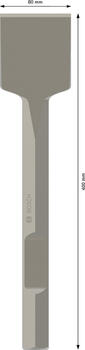 Lāpstveida kalts,400x80mm 1 1/8 turētājs, Smalcinātājiem PRO HEX 28-4C LĀPSTVEIDA KALTS, 1618661000, BOSCH (1618661000)