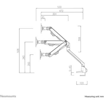 Neomounts крепление для монитора FPMA-D750DBLACK2, 10-32