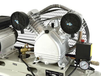 100L Eļļas gaisa kompresors V-Twin, 9 bar, 390 L/min, G80309 GEKO (G80309)