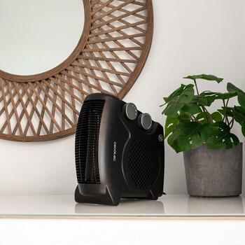 Cecotec ventilatora sildītājs ReadyWarm 2000 Max Dual Black 8251, 2000W, 3 jaudas līmeņi, līdz 20m², melns, 3 režīmi, termostats (8251)